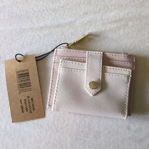 Steve Madden Taupe and Gold Card Holder